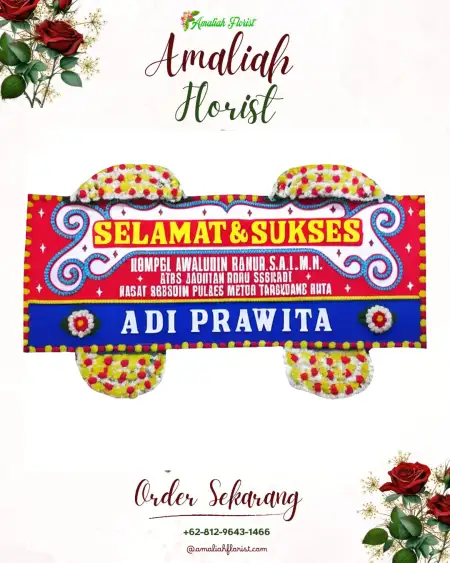 Papan Bunga Ucapan Selamat Outdoor Wedding Depok