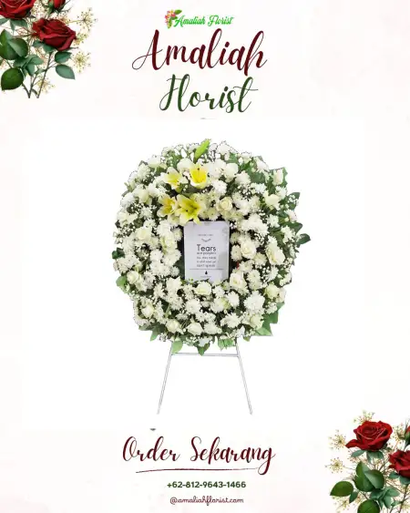 Krans Bunga Duka Outdoor Wedding Depok