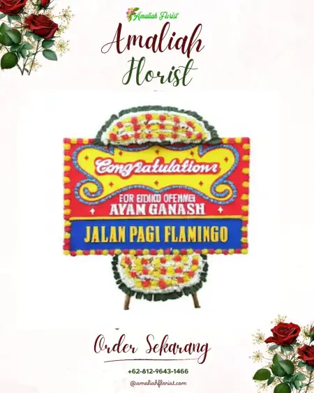 Sewa Papan Bunga Outdoor Wedding Depok